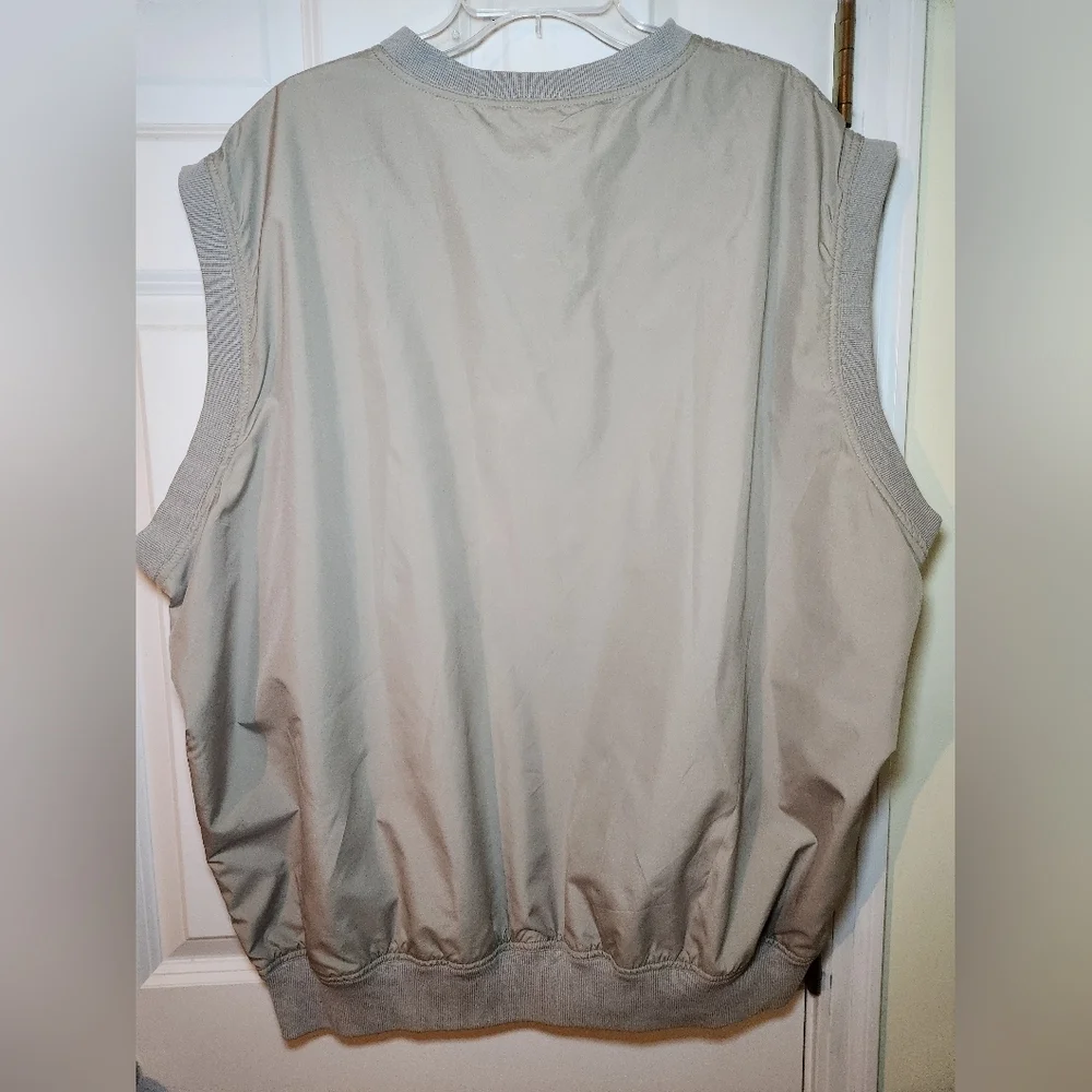 Stone‎ Hill Golf Vest Beige Mens XXLarge Pullover Lightweight Windbreaker